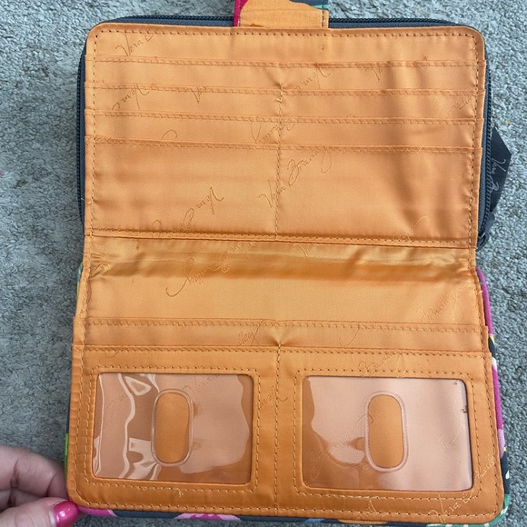 Vera Bradley Quilted Floral Wallet - Black and Multicolor - Picture 3 of 4